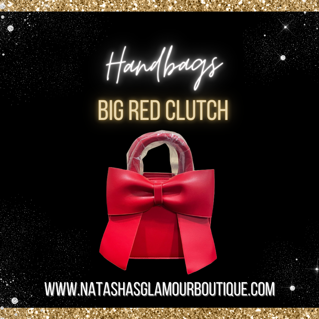 Big Red Clutch Natasha s Glamour Boutique