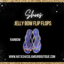 Load image into Gallery viewer, Jelly Bow Flip Flops

